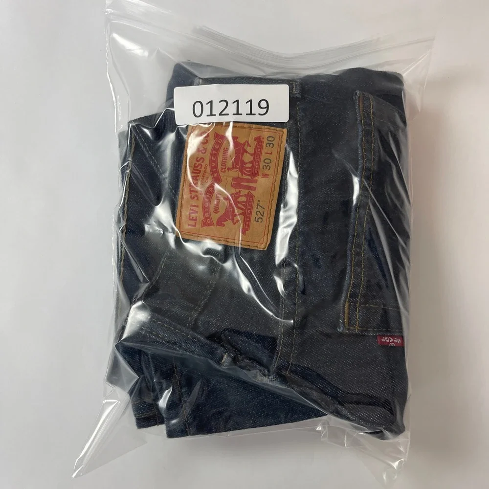 Levis 527 Jeans Mens 30x30 Blue Slim Bootcut Dark Wash Y2K Cowboy Grunge Rodeo